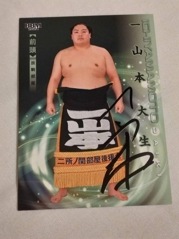 大相撲　一山本　直筆サインカード Amazon.co.jp: 大相撲 一山本 直筆サインカード : Toys & Games